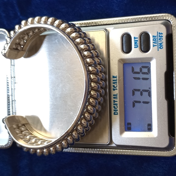 Sterling Silver Twisted Double Coil Cuff Bracelet Stamped Sterling - Picture 17 of 17